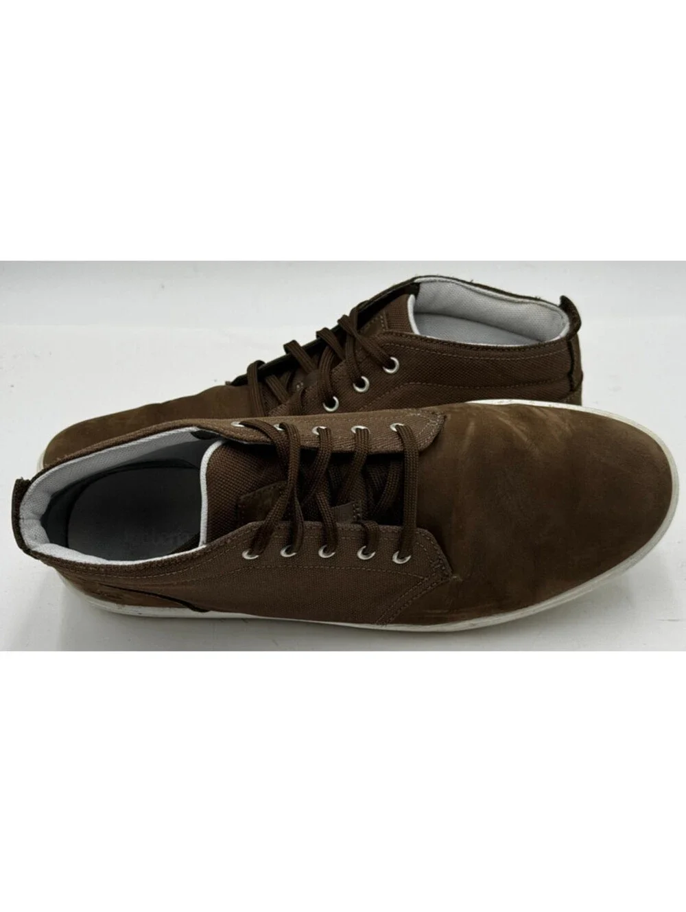 Timberland Groveton Men's Shoes Size 11 W Brown Leather Canvas Chukka Boots